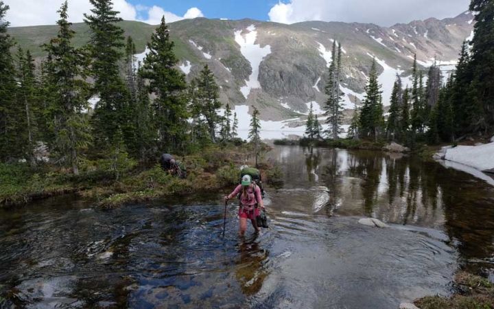 backpacking trip in the colorado rockies for young adults